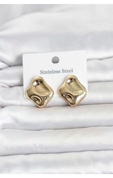 Mey İthalat 316l Çelik Gold Renk Plaka Model Kadın Küpe Çok Renkli 54662005 Mey İthalat 316l Çelik Gold Renk Plaka Model Kadın Küpe Çok Renkli 54662005