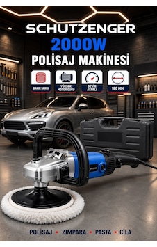 Sv-2000w Elektirikli Polisaj Makinesi Devir Ayarlı 6 Kademeli 180mm Pasta Cila Makinesi Pro Mavi Alman Sv-2000w Elektirikli Polisaj Makinesi Devir Ayarlı 6 Kademeli 180mm Pasta Cila Makinesi Pro Mavi Alman