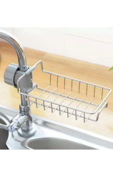 Busstier Mutfak Banyo Duş Musluk Üstü Tek Katlı Raf: Sabun Sünger Gümüş Busstier Mutfak Banyo Duş Musluk Üstü Tek Katlı Raf: Sabun Sünger Gümüş