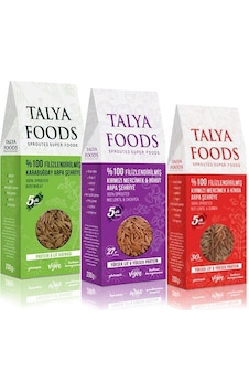 Talya Foods Karabuğday + Kırmızı Mercimek ve Nohut + Kırmızı Mercimek ve Kinda Arpa Şehriye 3 x 200 G Talya Foods Karabuğday + Kırmızı Mercimek ve Nohut + Kırmızı Mercimek ve Kinda Arpa Şehriye 3 x 200 G
