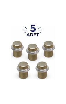 Metal Lüx Kapı Yer Zemin Tamponu Stoper Saten 5 Cm Kapı Tamponu 5 Adet Metal Lüx Kapı Yer Zemin Tamponu Stoper Saten 5 Cm Kapı Tamponu 5 Adet