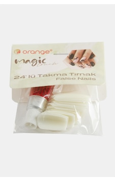 Krem - 309 - Renkli Kartela Takma Tırnak - Spt-gld - 24 Adet Krem - 309 - Renkli Kartela Takma Tırnak - Spt-gld - 24 Adet