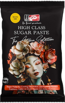 Sarı High Class Kaplama, Dekor Ve Çiçek Yapımı İçin Şeker Hamuru 1 Kg Sarı High Class Kaplama, Dekor Ve Çiçek Yapımı İçin Şeker Hamuru 1 Kg
