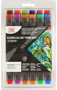 Zig Kurecolor Twin Ws Marker Kc3000N 12Li Set 12B2 Zig Kurecolor Twin Ws Marker Kc3000N 12Li Set 12B2