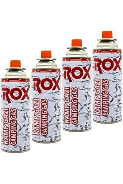 Rox Kamp Ocak Gazı Valfli Kartuş 227gr - 4 Lü Beyaz Rox Kamp Ocak Gazı Valfli Kartuş 227gr - 4 Lü Beyaz