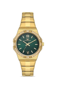 Ferro Fl21358a-b6 Quartz Çelik Gold Yeşil Kadran 34 Mm Kadın Kol Saati Ferro Fl21358a-b6 Quartz Çelik Gold Yeşil Kadran 34 Mm Kadın Kol Saati
