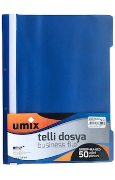 50 Li 1 Paket Telli Ofis Büro Dosyası Çok Renkli
