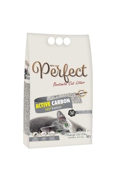 Perfect Aktif Karbonlu İnce Taneli Bentonit Kedi Kumu 10 L Perfect Aktif Karbonlu İnce Taneli Bentonit Kedi Kumu 10 L