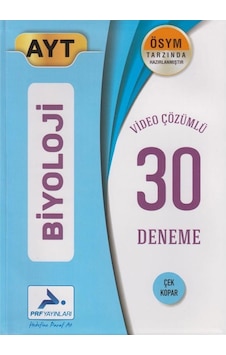 Ayt Biyoloji 30 Deneme Paraf Yayınları (533810735) Ayt Biyoloji 30 Deneme Paraf Yayınları (533810735)