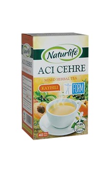 Naturlife Acı Çehre Kayısılı Form Karışık Bitki Süzen Poşet Çay 40'lı