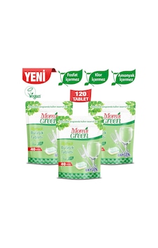 Mom's Green Oksijenli Bulaşık Makinesi Tableti 3 x 40 Tablet Mom's Green Oksijenli Bulaşık Makinesi Tableti 3 x 40 Tablet
