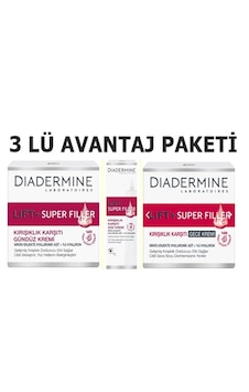 Diadermine Lift+ Super Filler   Gündüz + Gece Kremi 2 x 50 ML + Göz Kremi 15 ML