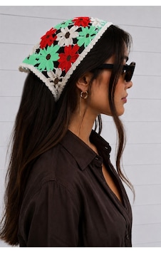 Zenviac456 Örme Bohem Bandana Zenviac45678