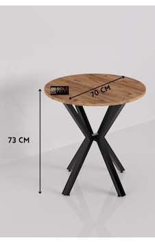 Yuvarlak Masa Atlantik Kahverengi 70 Cm Yuvarlak Masa Atlantik Kahverengi 70 Cm