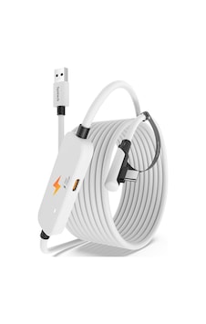 6m Usb 3.0 Vr Link Kablosu Meta Quest 3s/3/quest 2 Uyumlu Ekstra Şarj Portlu Beyaz 6m Usb 3.0 Vr Link Kablosu Meta Quest 3s/3/quest 2 Uyumlu Ekstra Şarj Portlu Beyaz