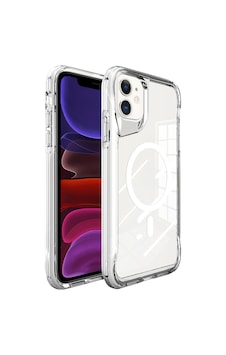 Rba Aksesuar Apple Uyumlu iPhone 11 Kılıf Zore M-safe Şarj Özellikli T-max M-safe Kapak - Şeffaf Rba Aksesuar Apple Uyumlu iPhone 11 Kılıf Zore M-safe Şarj Özellikli T-max M-safe Kapak - Şeffaf