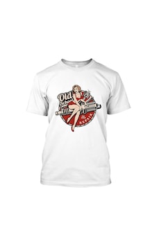 Noıssey Unisex Beyaz Old School Baskılı T-shirt