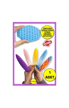 Worm Fidget Toy - Küçülüp Büyüyen Yaylı Esnek Duyusal Stres Azaltıcı Solucan Oyuncak - 1 Adet