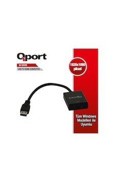 Qport Q-Uhd Usb 3.0 To Hdmi Çevirici Qport Q-Uhd Usb 3.0 To Hdmi Çevirici