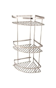 Mk Paslanmaz Üçlü Köşe Şampuanlık 18x18 Cm Krom Mk Paslanmaz Üçlü Köşe Şampuanlık 18x18 Cm Krom