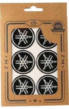YAMAHA Koruma Takozu Damla Etiket Sticker Ø39 mm SİYAH-BEYAZ YAMAHA Koruma Takozu Damla Etiket Sticker Ø39 mm SİYAH-BEYAZ
