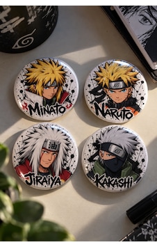 Naruto 4 Lü 58 Mm Rozet Seti 1 Naruto Minato Jiraiya Kakashi Anime Rozet Çok Renkli Naruto 4 Lü 58 Mm Rozet Seti 1 Naruto Minato Jiraiya Kakashi Anime Rozet Çok Renkli