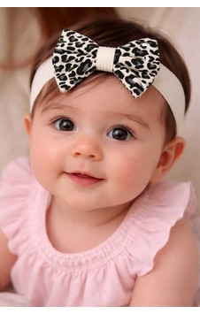 Leoparlı Bandana 6130 Beyaz Beyaz