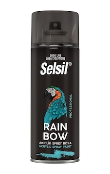 Selsil Rainbow 400 Ml Sprey Boya Siyah Mat Genel Selsil Rainbow 400 Ml Sprey Boya Siyah Mat Genel
