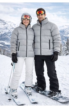 Pantoloncu Ali Unisex Şişme Kayak Montu Su Geçirmez Kışlık Gri Pantoloncu Ali Unisex Şişme Kayak Montu Su Geçirmez Kışlık Gri