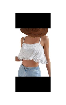 Moda2050 Beyaz Püsküllü İp Askılı Crop Büstiyer Beyaz Beyaz Moda2050 Beyaz Püsküllü İp Askılı Crop Büstiyer Beyaz Beyaz