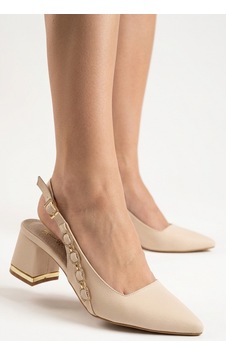 Erbilden Merya Bej Saten Topuklu Ayakkabı Erbilden Merya Bej Saten Topuklu Ayakkabı