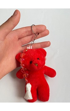 Kırmızı Peluş Ayıcıklı Anahtarlık/çanta Süsü & Araba İçi Süs/el Yapımı Hediye Kırmızı Kırmızı Peluş Ayıcıklı Anahtarlık/çanta Süsü & Araba İçi Süs/el Yapımı Hediye Kırmızı