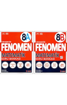 Fenomen 8. Sınıf Lgs Matematik Soru Bankası A + B Kitabı 2 Kitap Fenomen 8. Sınıf Lgs Matematik Soru Bankası A + B Kitabı 2 Kitap