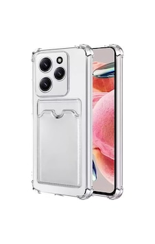 İnfinix Hot 40 Pro Kapak İle Uyumlu Kartlıklı Darbe Emici Özellikli Şeffaf Silikon Kılıf İnfinix Hot 40 Pro Kapak İle Uyumlu Kartlıklı Darbe Emici Özellikli Şeffaf Silikon Kılıf