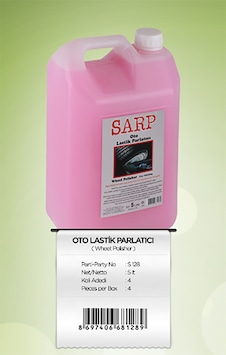 Oto Lastik Parlatıcı 5 Lt