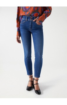 Salsa Jeans Mavi Kadın Orta Bel Cropped Fit Denim Pantolon 21006983 Salsa Jeans Mavi Kadın Orta Bel Cropped Fit Denim Pantolon 21006983