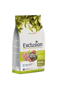 Exclusion Mediterraneo Monoprotein Düşük Tahıllı Tavuklu Ve Narlı Küçük Irk Yetişkin Köpek Maması 2 KG