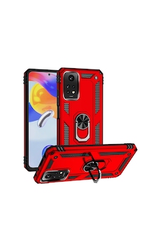 Xiaomi Redmi Note 12 Pro 4g Kılıf Tank Zırh Yüzüklü Mıknatıslı Standlı Kapak Vega