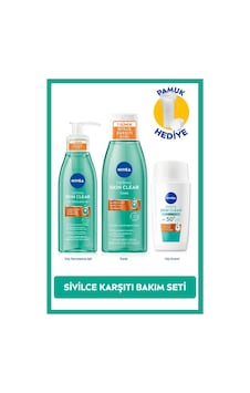 Spf50 Derma Skin Clear Sivilce Karşıtı Güneş Koruyucu Krem 40ml, Yüz Temizleme Jeli Ve Tonik, Pamuk Spf50 Derma Skin Clear Sivilce Karşıtı Güneş Koruyucu Krem 40ml, Yüz Temizleme Jeli Ve Tonik, Pamuk