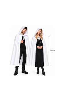 Colezium 120 Cm Beyaz Kapüşonlu Uzun Hayalet Pelerin Colezium 120 Cm Beyaz Kapüşonlu Uzun Hayalet Pelerin