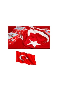 Türk Bayrağı Alpaka 30x45 Cm A30 Kırmızı