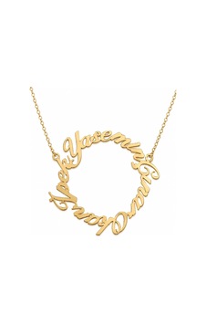 İsim Halka Kolye - Rose Rose Gold İsim Halka Kolye - Rose Rose Gold