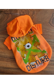Neon Teddy Kapşonlu Kedi Köpek Sweat