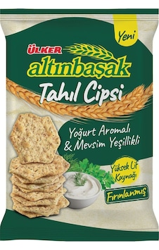 Altınbaşak Tahıllı Cips Yoğurt & Mevsim Yeşillikleri 120g X 14 Adet Altınbaşak Tahıllı Cips Yoğurt & Mevsim Yeşillikleri 120g X 14 Adet