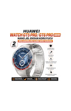 Huawei Watch Gt5 Pro / Gt6 Pro 46mm Uyumlu Nano Jel Ekran Koruyucu 2 Adet Güçlendirilmiş Darbe Emici Huawei Watch Gt5 Pro / Gt6 Pro 46mm Uyumlu Nano Jel Ekran Koruyucu 2 Adet Güçlendirilmiş Darbe Emici