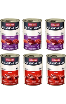 Animonda Gran Carno 2 Çeşit Sığır + Sığır Ve Kuzu Etli Karma Köpek Konserve 400 G X 6 Adet Animonda Gran Carno 2 Çeşit Sığır + Sığır Ve Kuzu Etli Karma Köpek Konserve 400 G X 6 Adet
