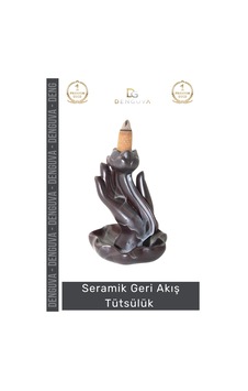 Tütsülük İthal Seramik Dekoratif Geri Akışlı Tütsülük Modern Tasarım Şık Aksesuar Oda Kokusu Biblo Tütsülük İthal Seramik Dekoratif Geri Akışlı Tütsülük Modern Tasarım Şık Aksesuar Oda Kokusu Biblo
