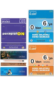 Tonguç Akademi 6. Sınıf 0 Dan 6 Ya Konu Anlatımlı Soru Bankası Tüm Dersler - Paragrafon Set 3 Kitap Tonguç Akademi 6. Sınıf 0 Dan 6 Ya Konu Anlatımlı Soru Bankası Tüm Dersler - Paragrafon Set 3 Kitap