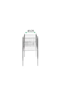 2 Adet Krom 40x40 Cm Profil Ayaklı Sepet, Ayaklı Sepet