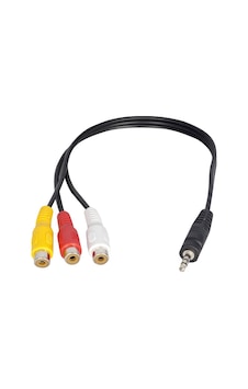 Navidata 30Cm 3Rca Dişi To Aux Kablo Navidata 30Cm 3Rca Dişi To Aux Kablo